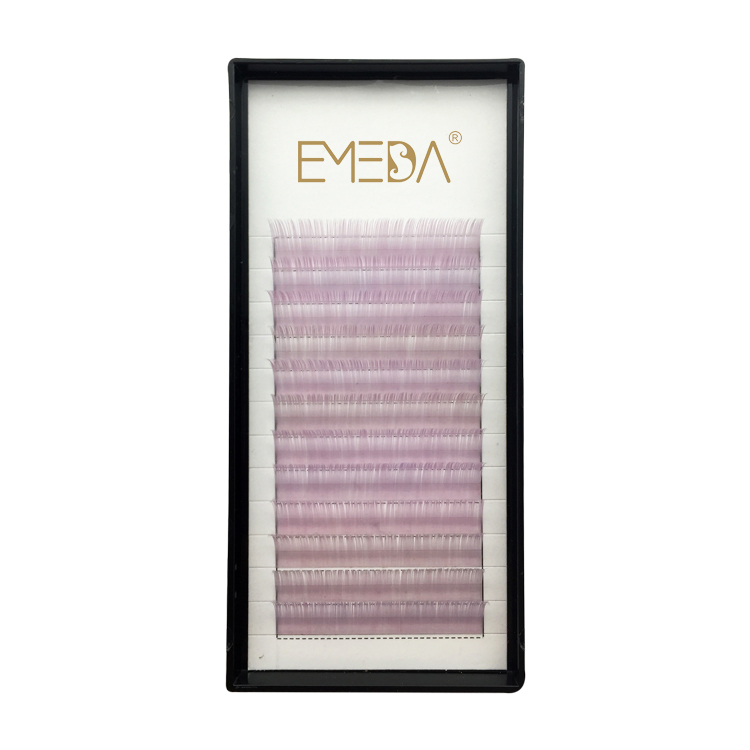 Private label color individual eyelash extensions custome box eyelash extension factory JN
