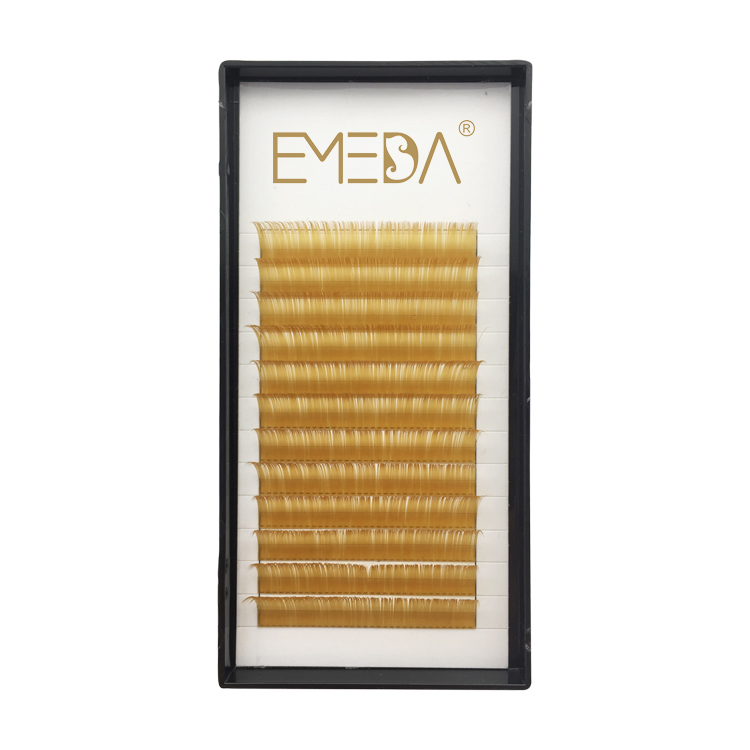 Private label color individual eyelash extensions custome box eyelash extension factory JN