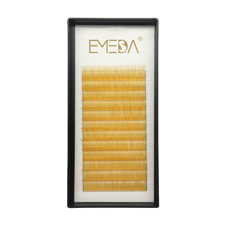 Private label color individual eyelash extensions custome box eyelash extension factory JN