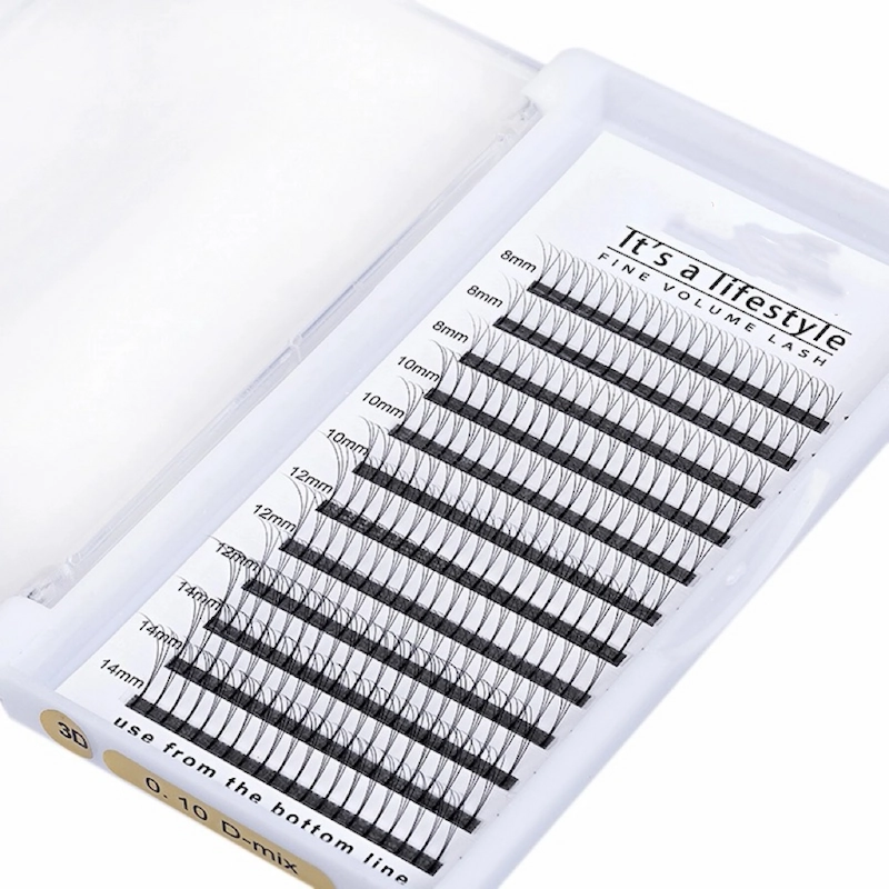 Inquiry for 0.07 6d premade volume lashes extension long stem high quality private label  JN03