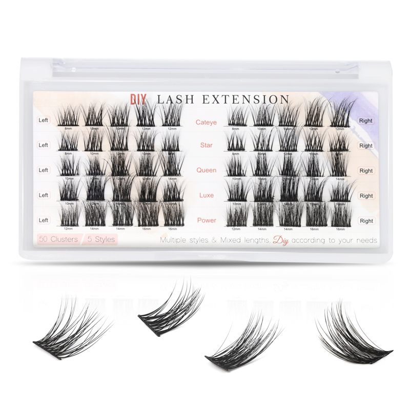 CLUSTER EYELASHES 3D DIY eyelash extensions Wholesale LM