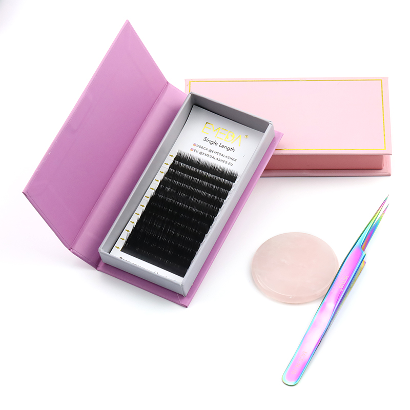 Private label ellipse flat lashes extensions JN