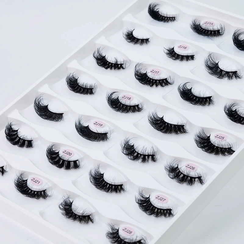 New 3D 20MM Natural and 5D 25MM Long Fluffy Faux Mink Lashes Private Label LM