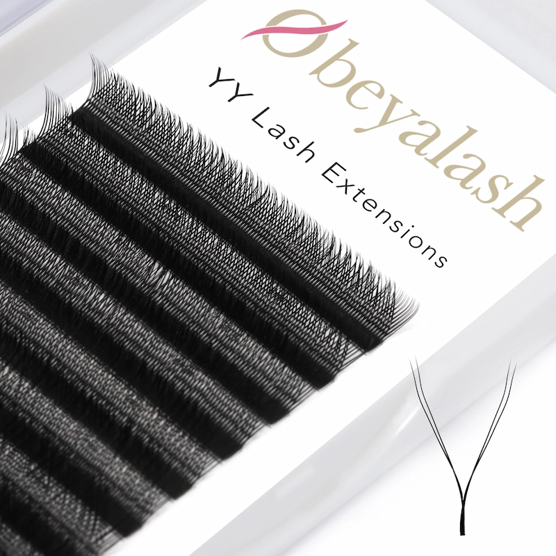 YY Lash Extensions with Curl C D Mixed Length and Fluffy Natural Effect LM