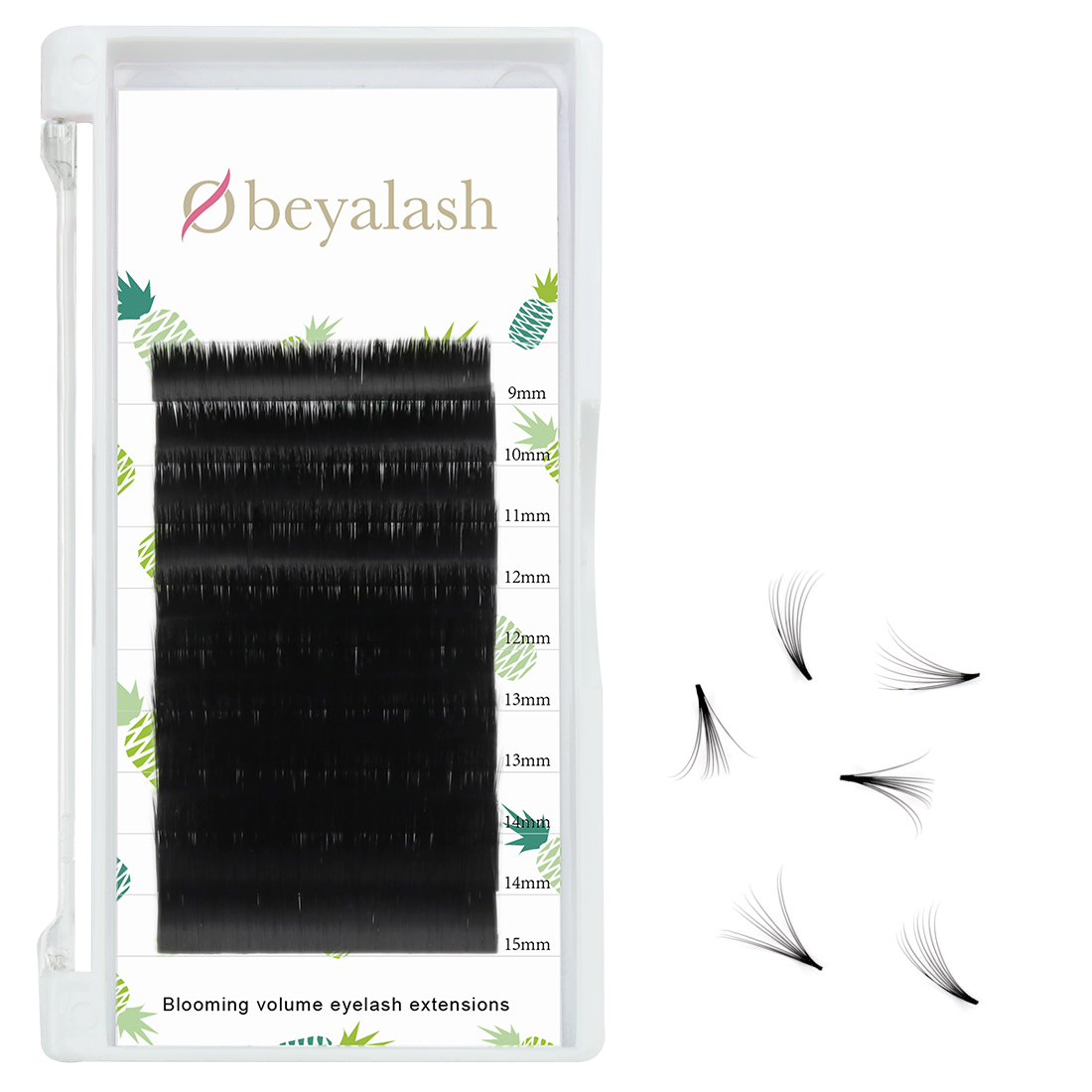 Fast delivery easy fan blooming eyelash extension private label