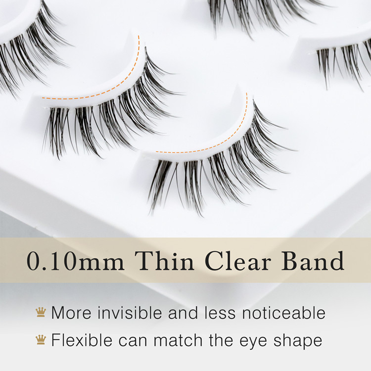 New 3D Clear Band Eyelashes Wholesale-YZZ