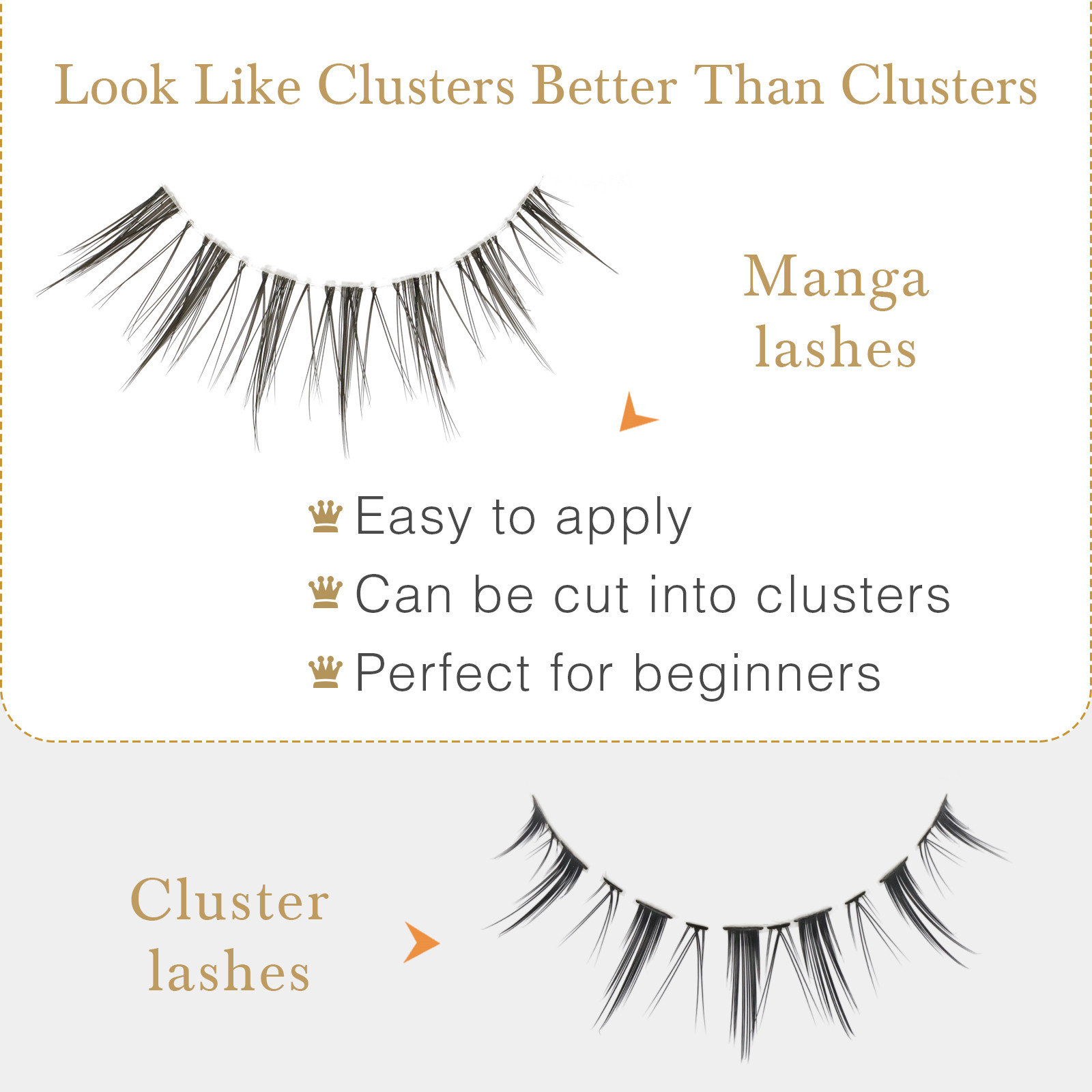 New 3D Clear Band Eyelashes Wholesale-LM