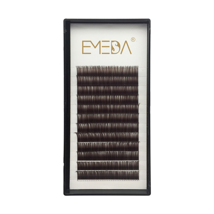 Private label color individual eyelash extensions custome box eyelash extension factory JN