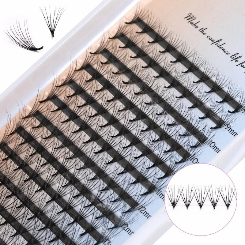 New Double Layer Pointy Base Premade Fans Eyelash ...