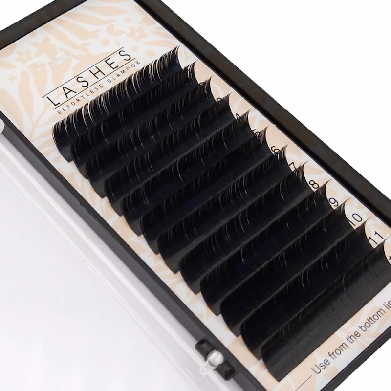 2020 new products super soft and super light high quality material flat eyelash extensions private label JN08