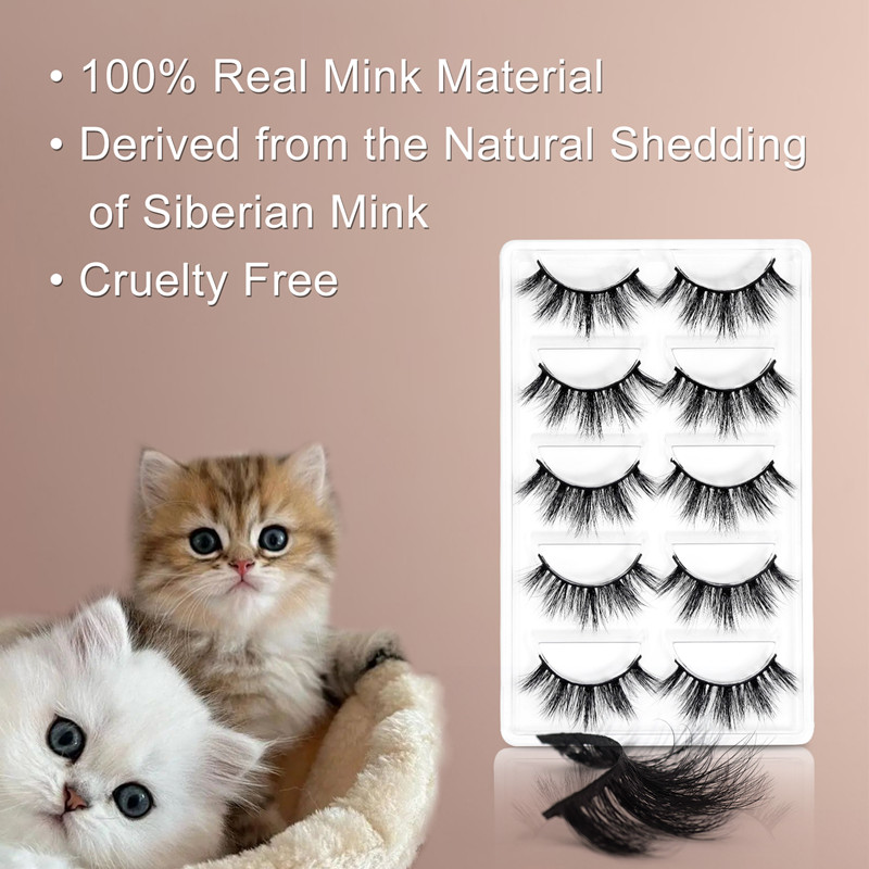 Wholesale 3D Real Mink Eyelashes and Packaging LM