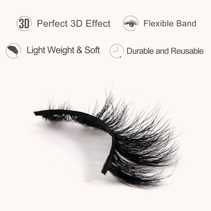 Wholesale 3D Real Mink Eyelashes and Packaging LM