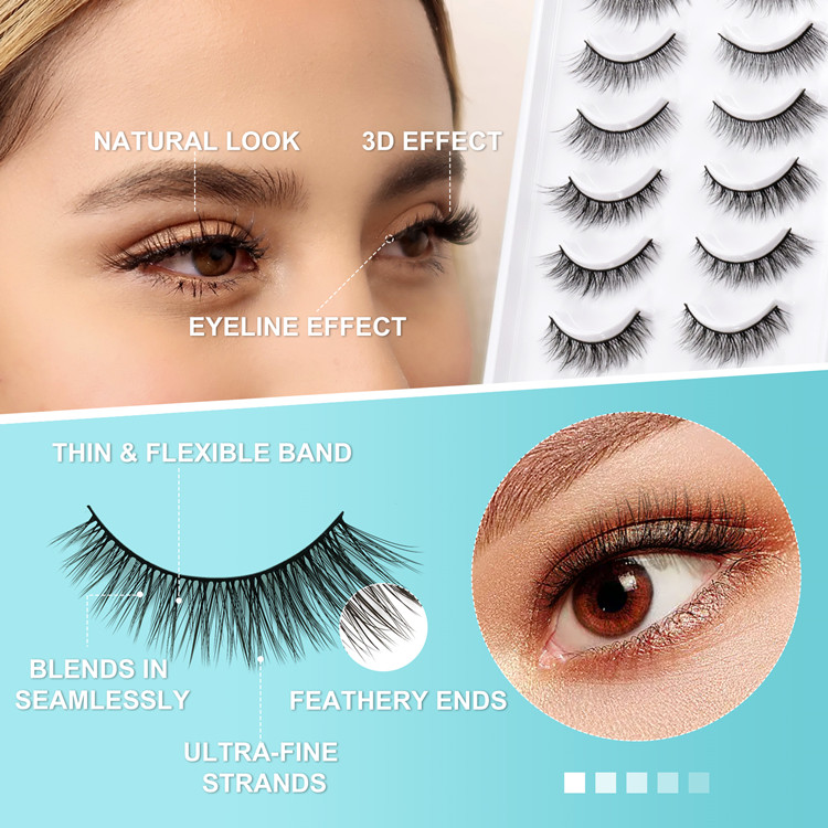 Private Label Best Natural False Eyelashes Wholesale LM