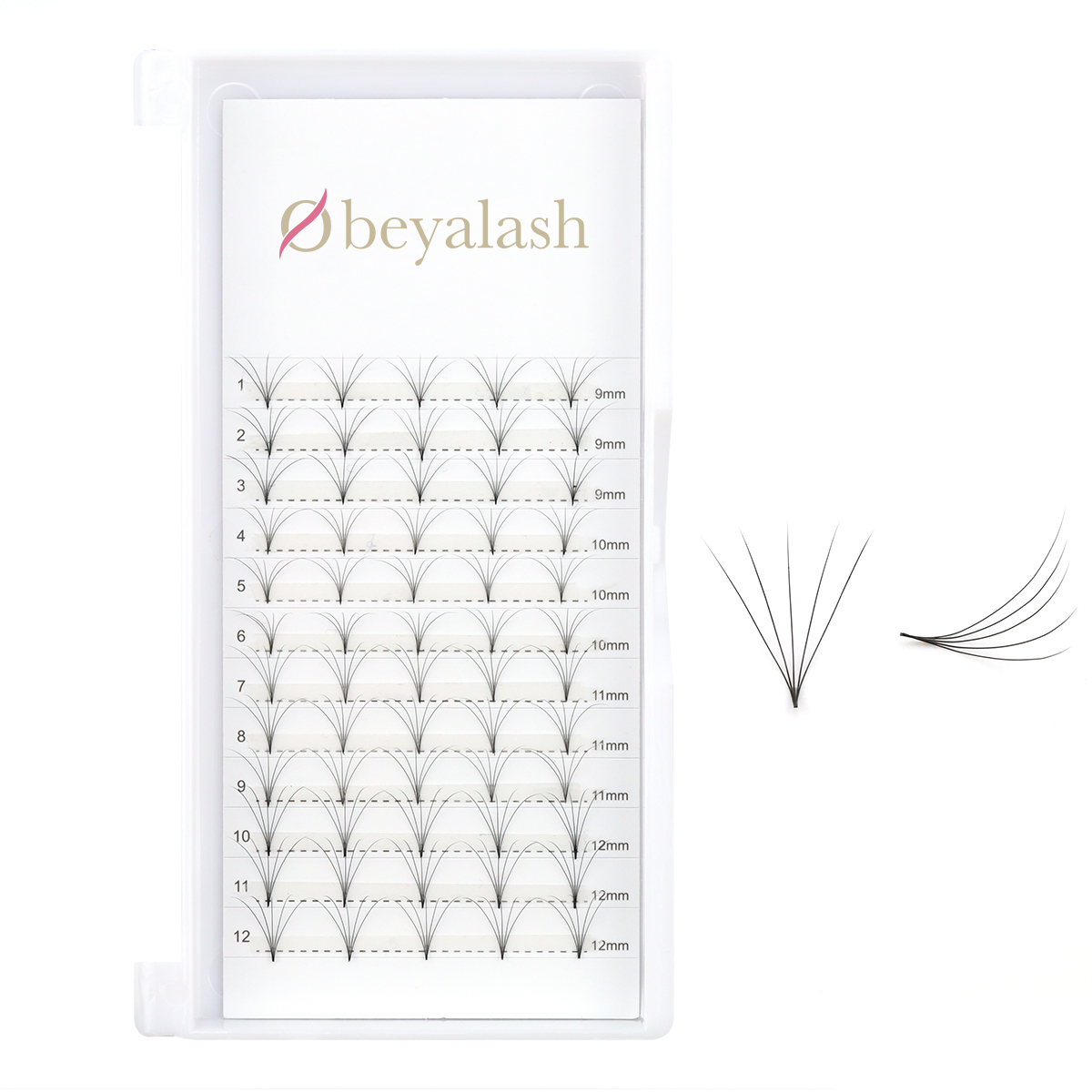 Pointy Base Premade Fans Eyelash Middle Tape Premade Volume Fans