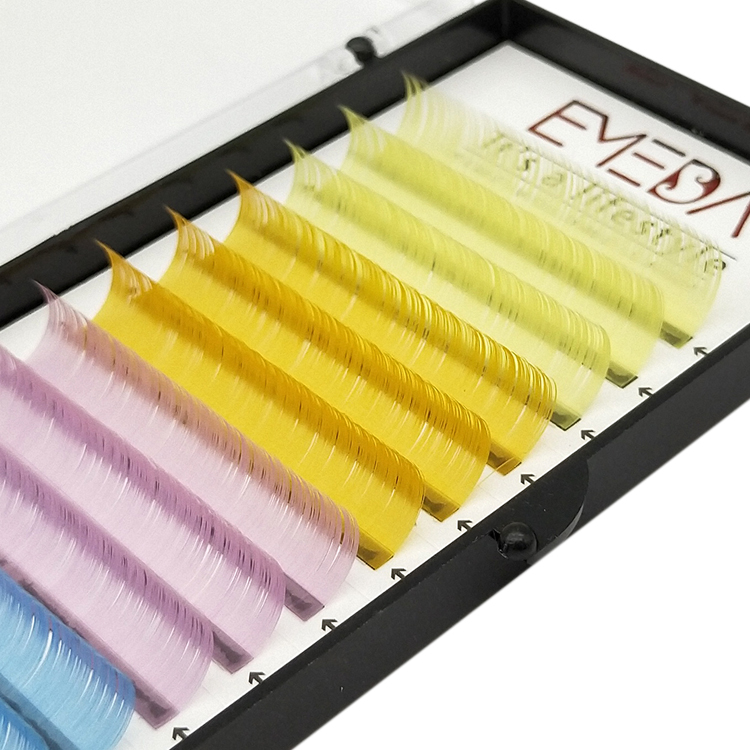 Inquiry for color eyelash extension supplies wholesale price private label lash extension vendors JN05