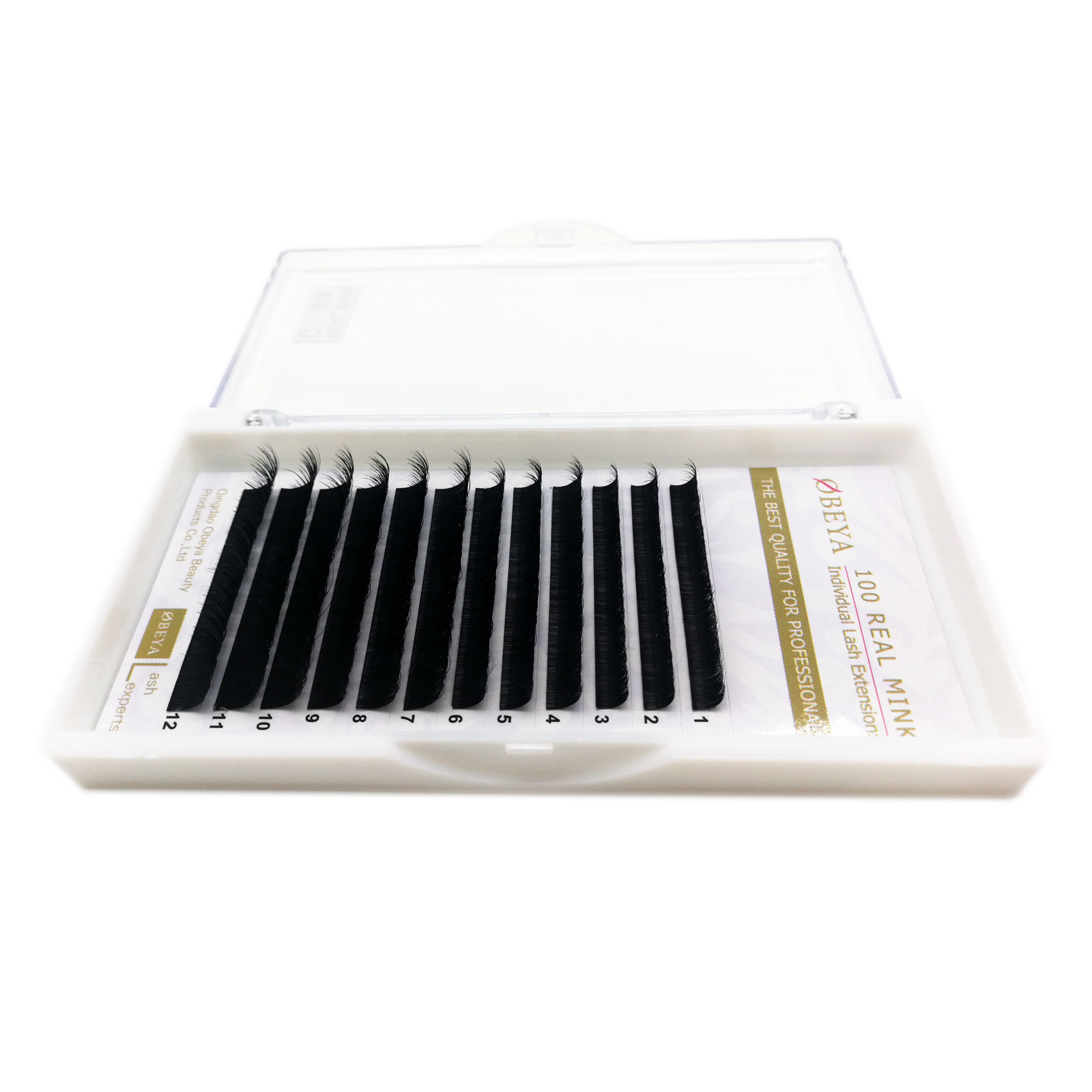 ODM OEM accepted C D Curl 100% real mink volume eyelash extensions  YY