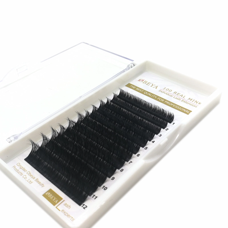 Wholesale Real Mink Fur Individual Eyelash Extension with Private Label LM