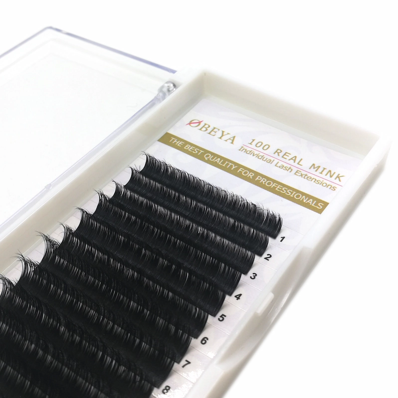 Wholesale Real Mink Fur Individual Eyelash Extension with Private Label LM