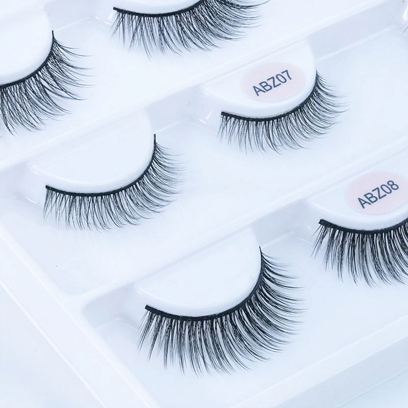 New High Quality Synthetic Hair Silk False Lashes Making Natural Daily Look LM
